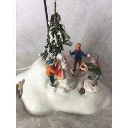 Lemax santa Claus is coming to town kerstdorp