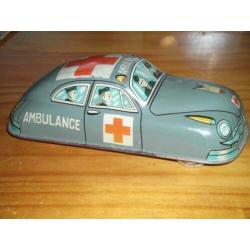 blikken ambulance van trade mark modern toys made in japan