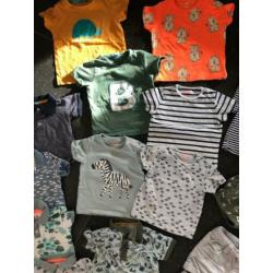 Groot pakket lente zomer Hema kleding, maat 74 jongen, 21 st