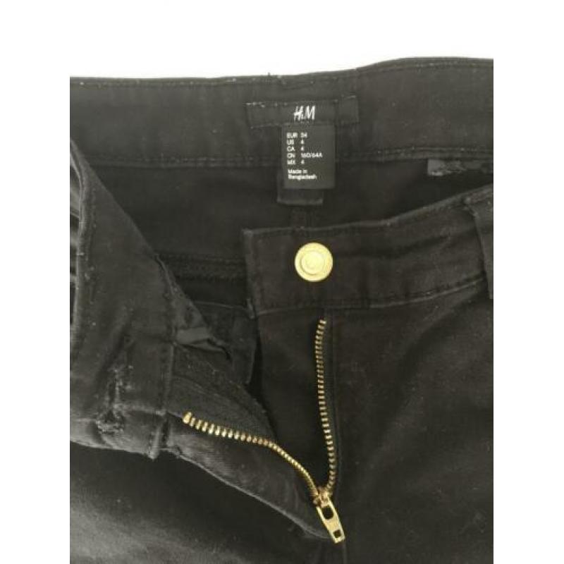 Zwarte spijkerbroek H&M maat 34