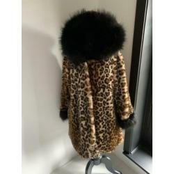 Prachtige jas met luipaard print xxl vintage