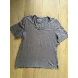 Oska mousekleurig (bruin) Oska t shirtje, mt 1, linn/katoen