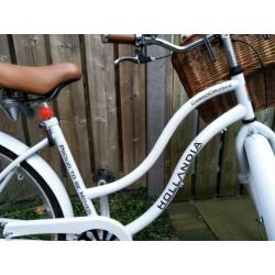 Witte Hollandia meisjes fiets 26 inch