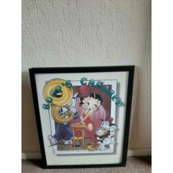 Te koop 3 schilderijen Betty Boop maat 53 cm x43 cm