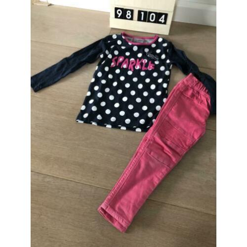 Setje trui en skinny broek maat 98 104