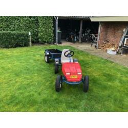 Te koop Mammoet skelter met aanhanger