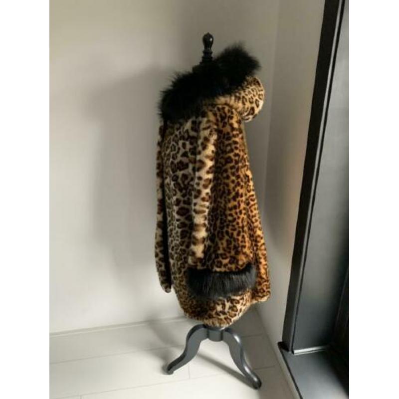 Prachtige jas met luipaard print xxl vintage