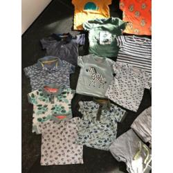 Groot pakket lente zomer Hema kleding, maat 74 jongen, 21 st