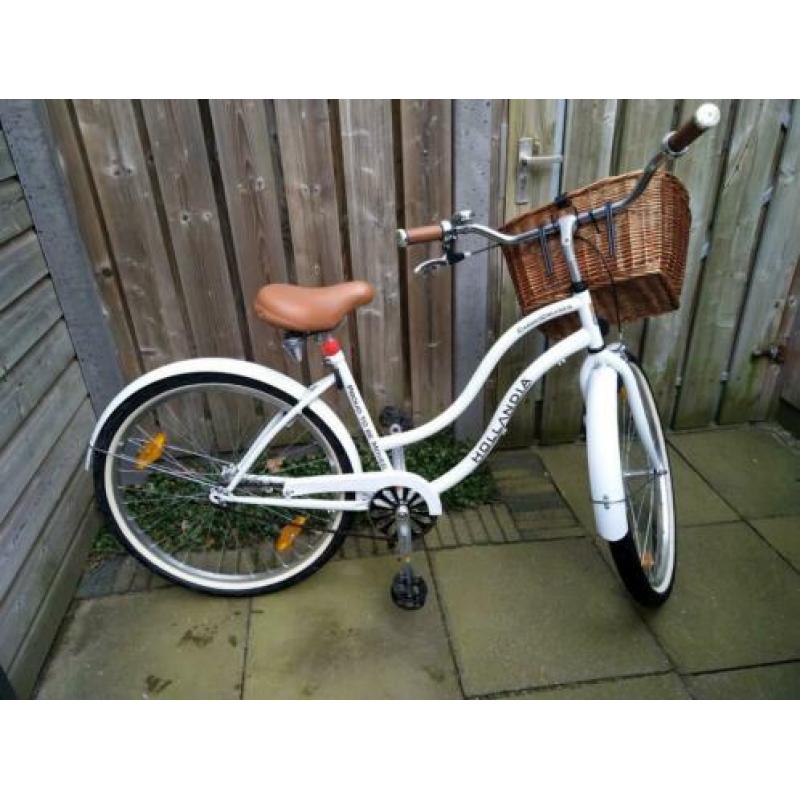 Witte Hollandia meisjes fiets 26 inch