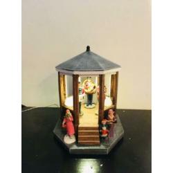 Intratuin prieeltje met licht voor in het kerstdorp