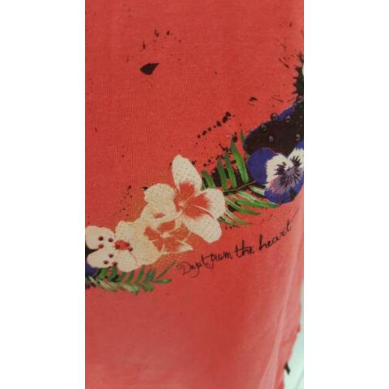 Dept nieuw shirt met bloemenmarkt hart maat XL