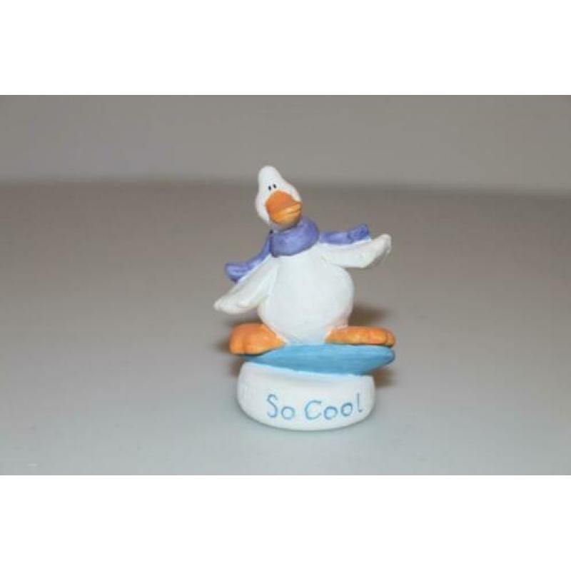Forever Friends gans snowboard So Cool! Beeldje cadeautip