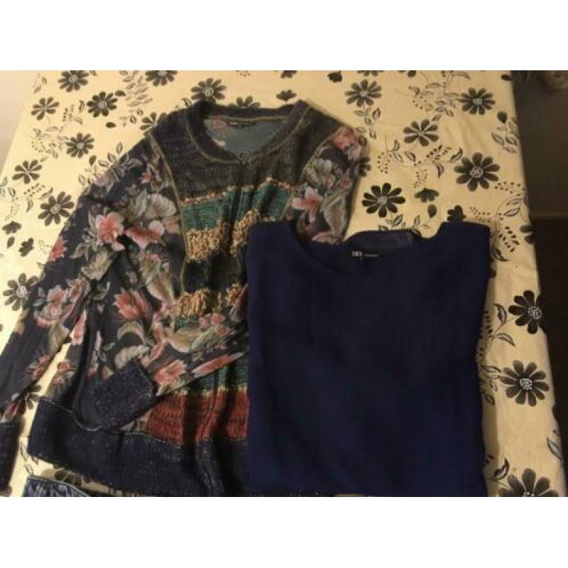 Didi setje spijkerrok shirt vestje maat XL zgan