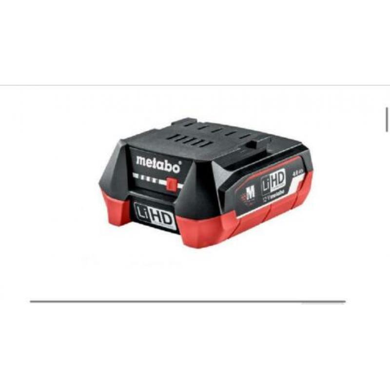 Metabo 12V 4.0 a/h accu’s.