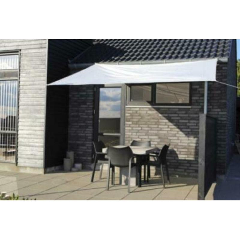 tarp zonnedoek rechthoek 2,5 x 3 meter grijs NIEUW