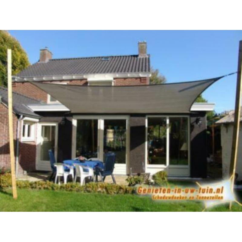 tarp zonnedoek rechthoek 2,5 x 3 meter grijs NIEUW
