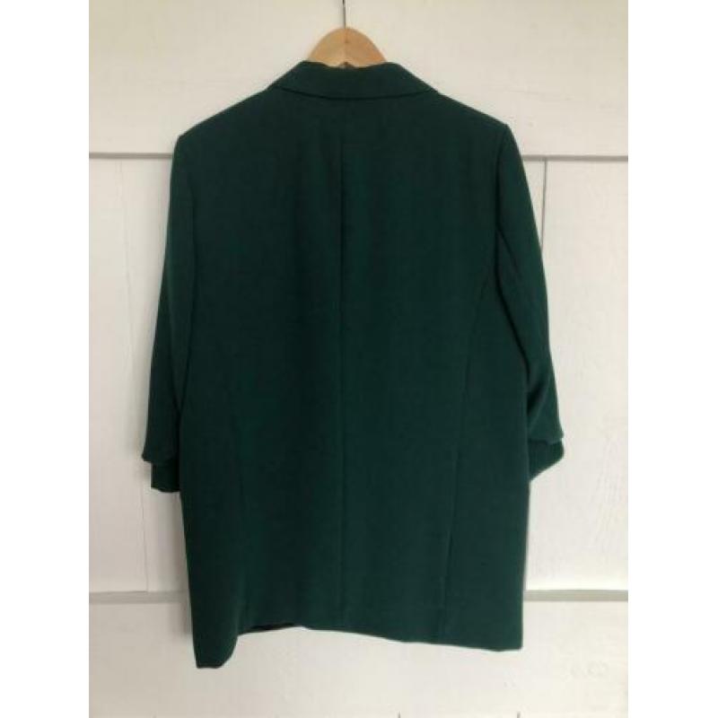 Mooie groene blazer/colbert maat L van viscose, bijna nieuw!