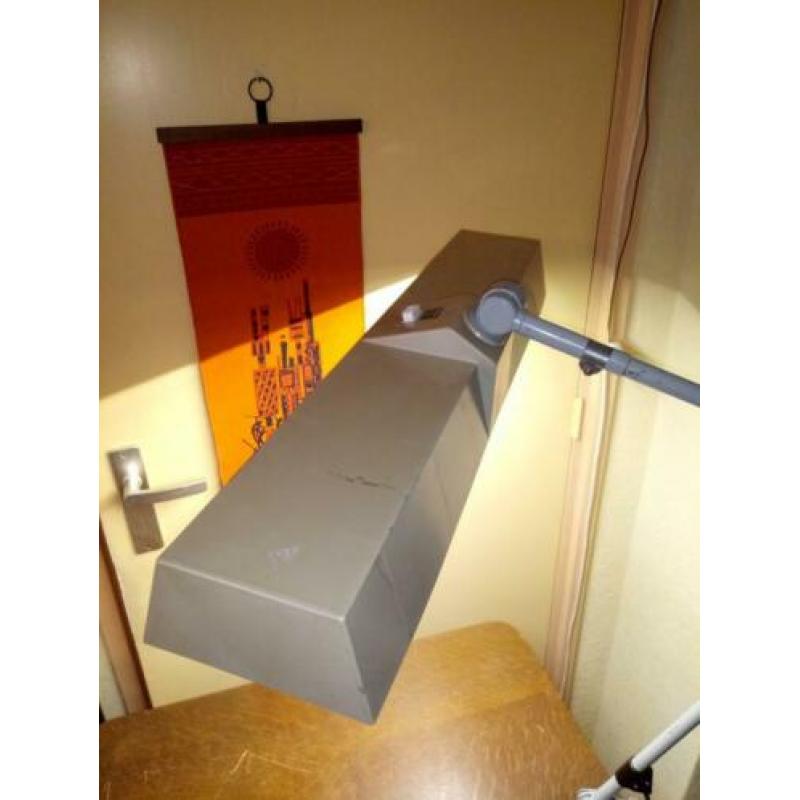 Vintage industriële werklamp.design Midgard.DDR.jaren 50-60.
