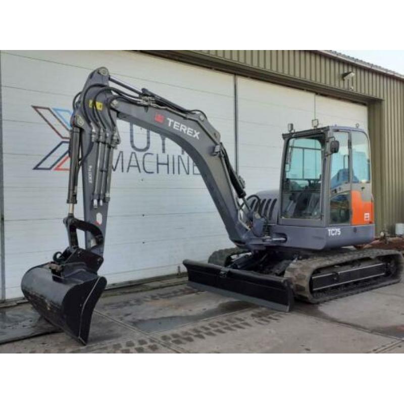 Terex TC75 rupskraan graafmachine midigraver kettenbagge
