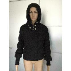 C39 Killah zwart winterjas jas jack winter maat S=36