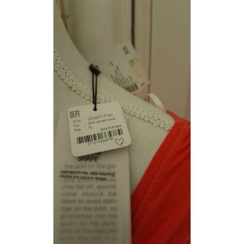 Dept nieuw shirt met bloemenmarkt hart maat XL
