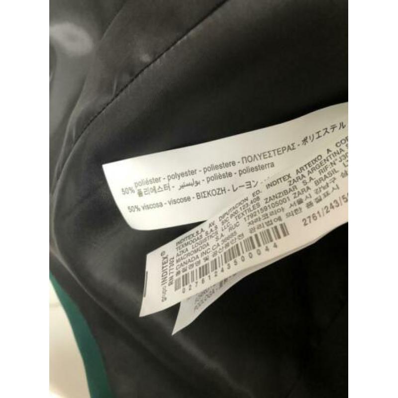 Mooie groene blazer/colbert maat L van viscose, bijna nieuw!