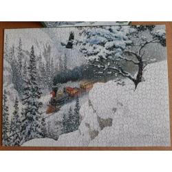 legpuzzel, Cobble Hill, 1000 stukjes, winterlandschap,