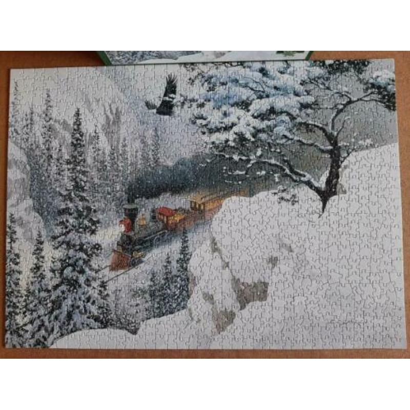 legpuzzel, Cobble Hill, 1000 stukjes, winterlandschap,