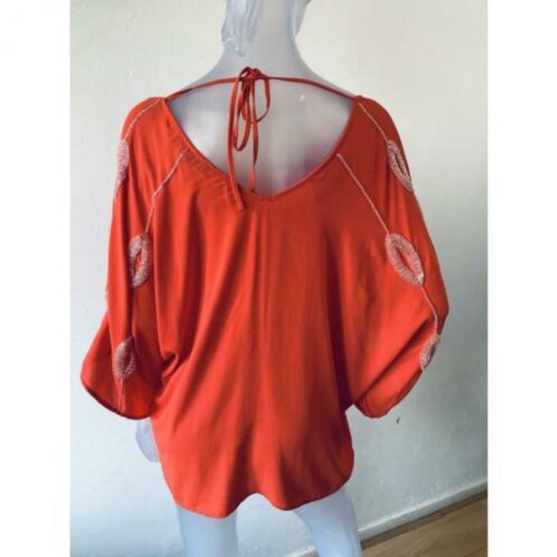 Hale Bob prachtige blouse met kraaltjes - M - New