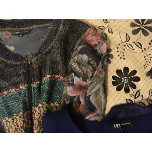 Didi setje spijkerrok shirt vestje maat XL zgan