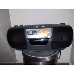 Jvc radio cd cassettespeler 100% werkend