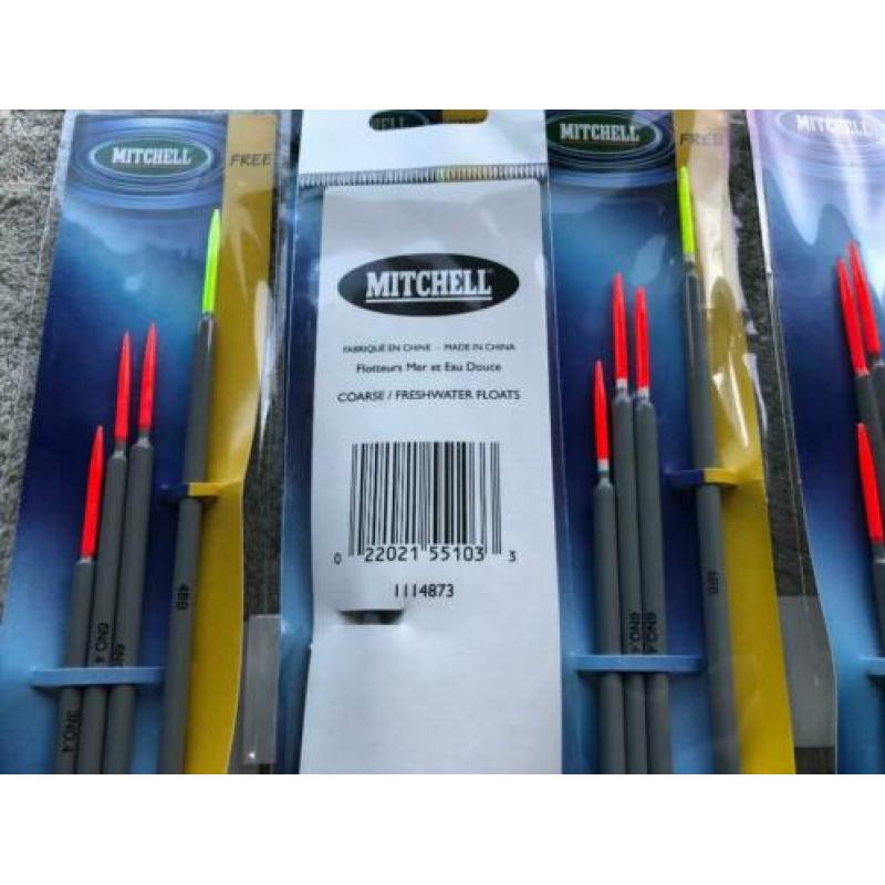 adv 246 / NIEUW set 10 pakjes dobbers MITCHELL