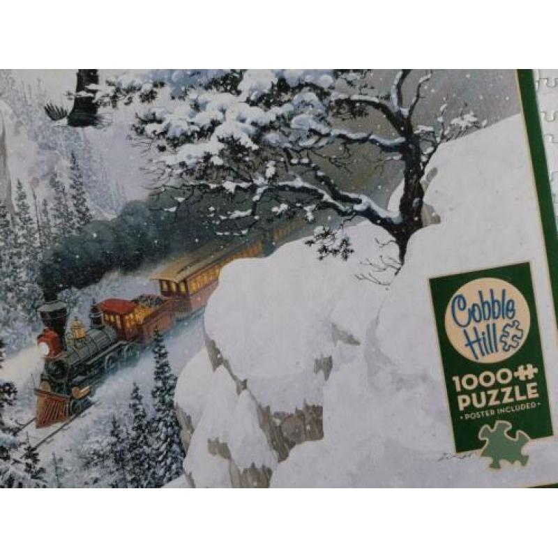 legpuzzel, Cobble Hill, 1000 stukjes, winterlandschap,