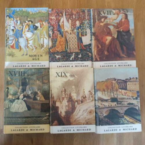 Franse literatuurboeken Lagarde et Michard (hele set)