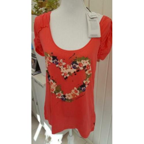 Dept nieuw shirt met bloemenmarkt hart maat XL