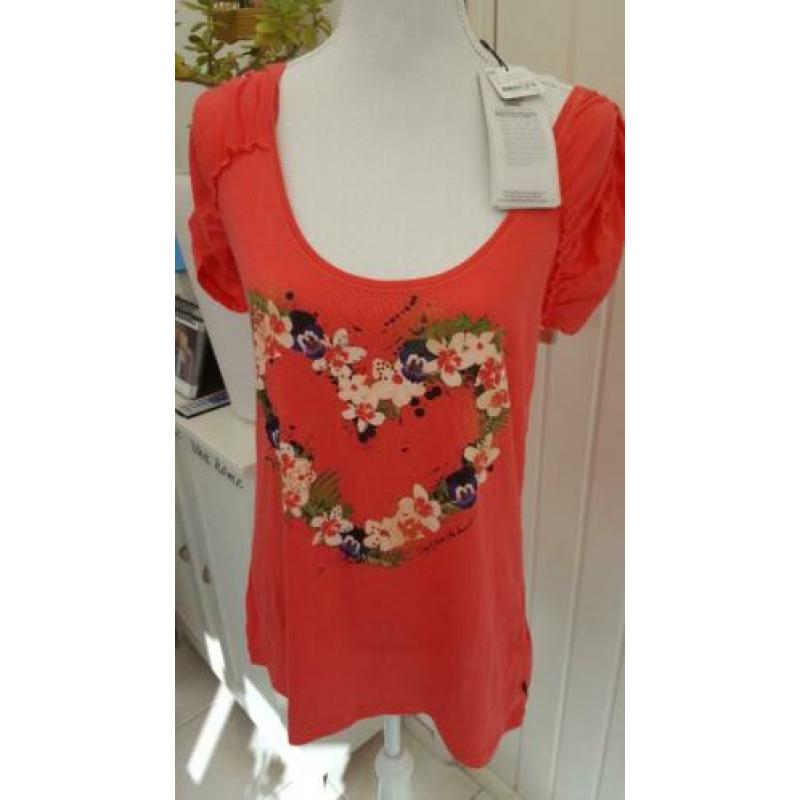 Dept nieuw shirt met bloemenmarkt hart maat XL