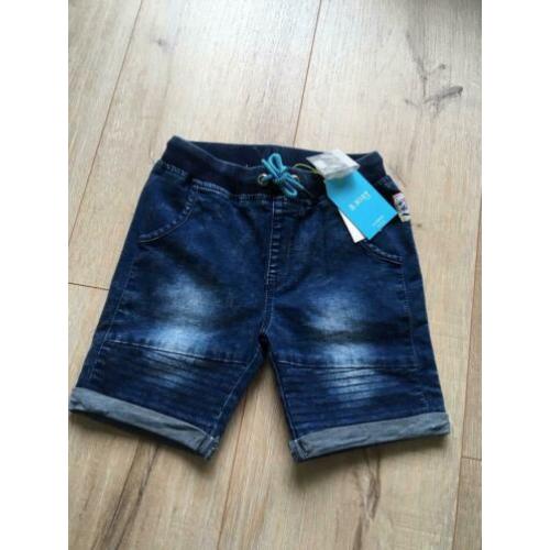 B nosy denim broek kort jongen maat 134/140 nieuw
