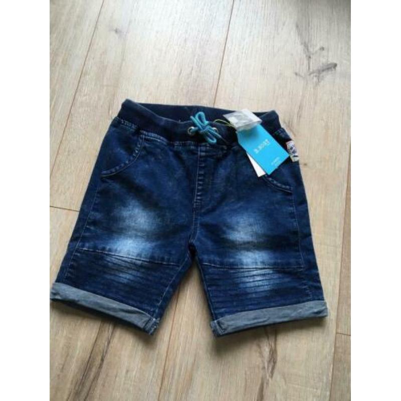 B nosy denim broek kort jongen maat 134/140 nieuw