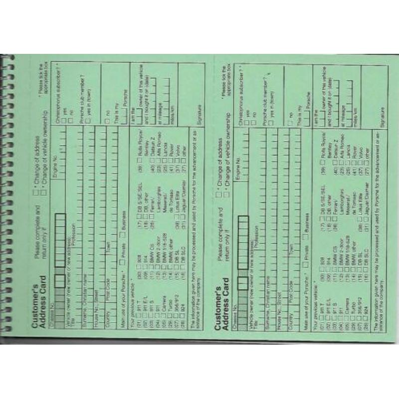 Porsche 911 Drivers manual 1981 origineel en nieuw!