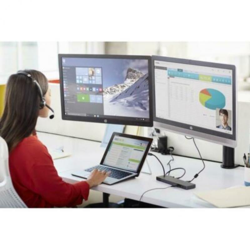HP EliteDisplay E232 IPS 23" Zwart Full HD Matt