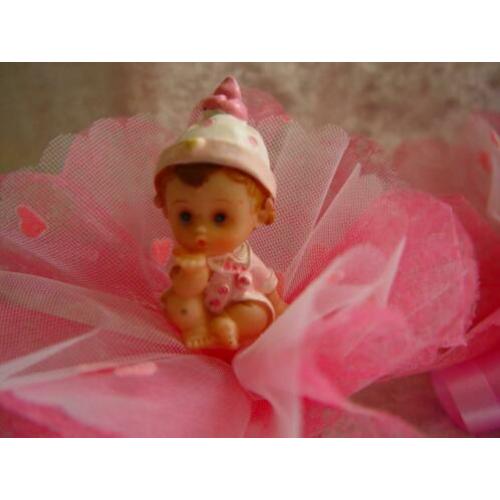 roze geboorte bedankjes