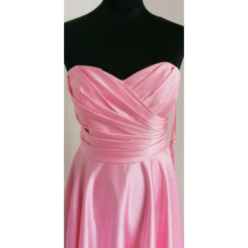 Roze cocktailjurk feestjurk galajurk 36 /38