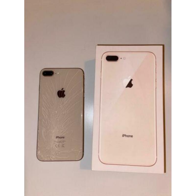 Iphone 8 plus 64 gb (let op: barst achterkant)