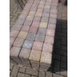 Cobblestones 10 x 10 bont en antraciet te koop