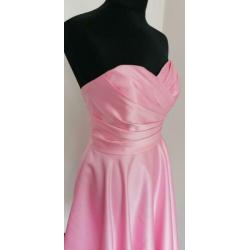 Roze cocktailjurk feestjurk galajurk 36 /38