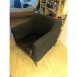 Zwarte Fauteuil/Stoel/Armstoel