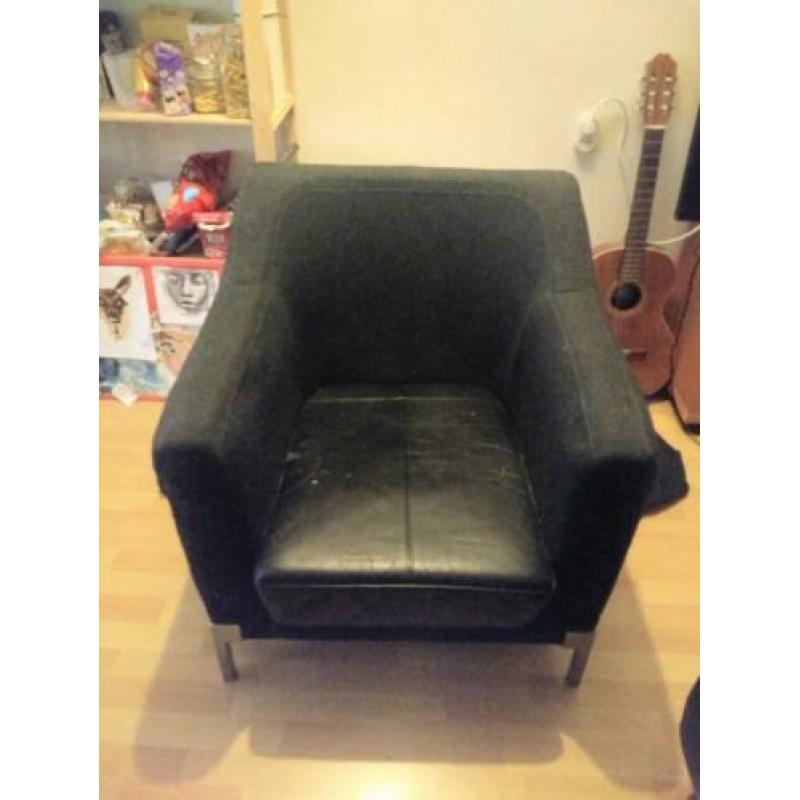 Zwarte Fauteuil/Stoel/Armstoel