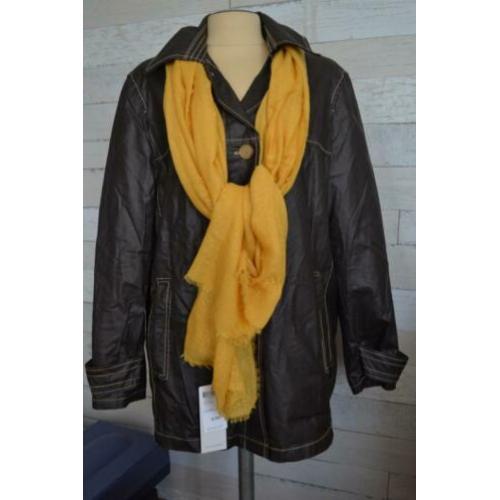 linnen wax achtige jas van casual look in mt 38-40 - jas1J