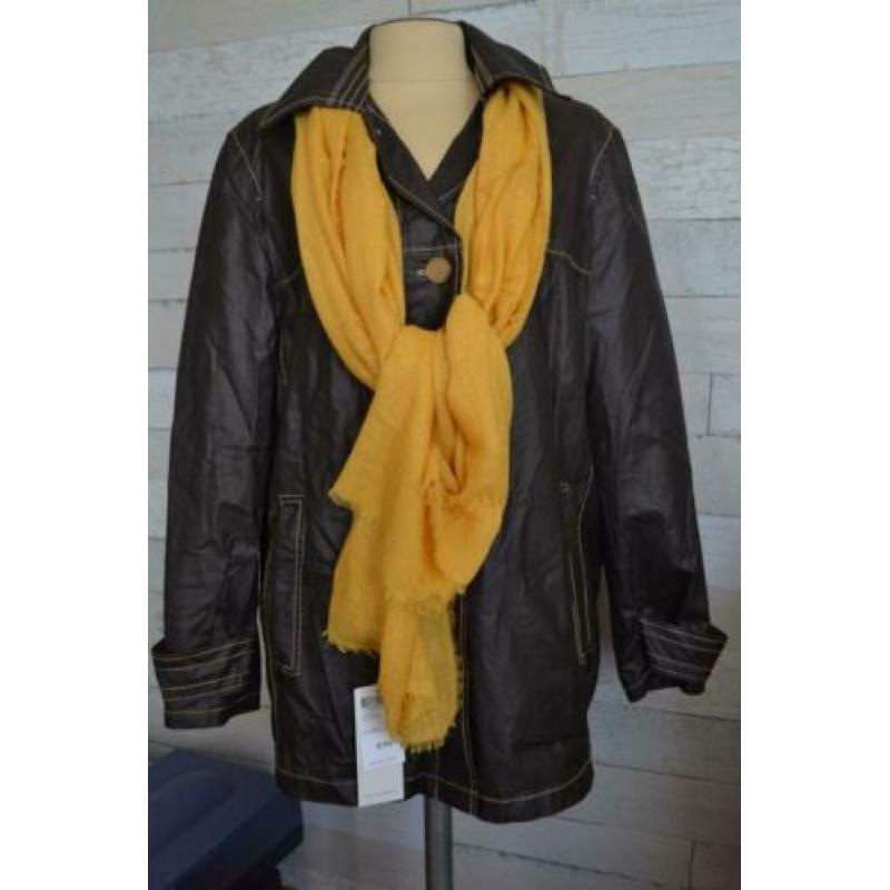 linnen wax achtige jas van casual look in mt 38-40 - jas1J