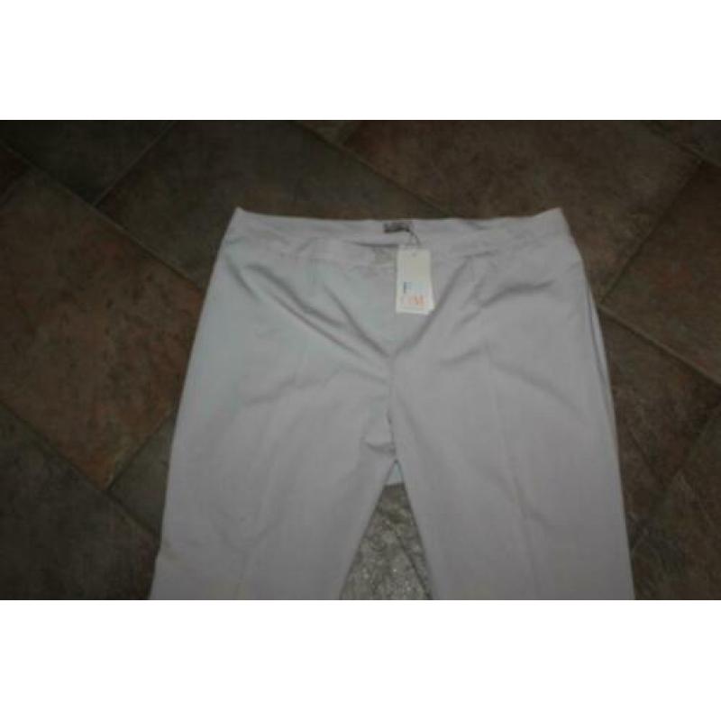 from (vestebene) vlot stretch lichtgrijze broek mt 52/54